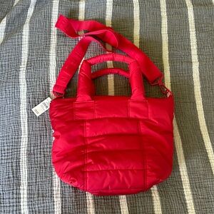 NWT Aerie Offline Red Puffer Purse